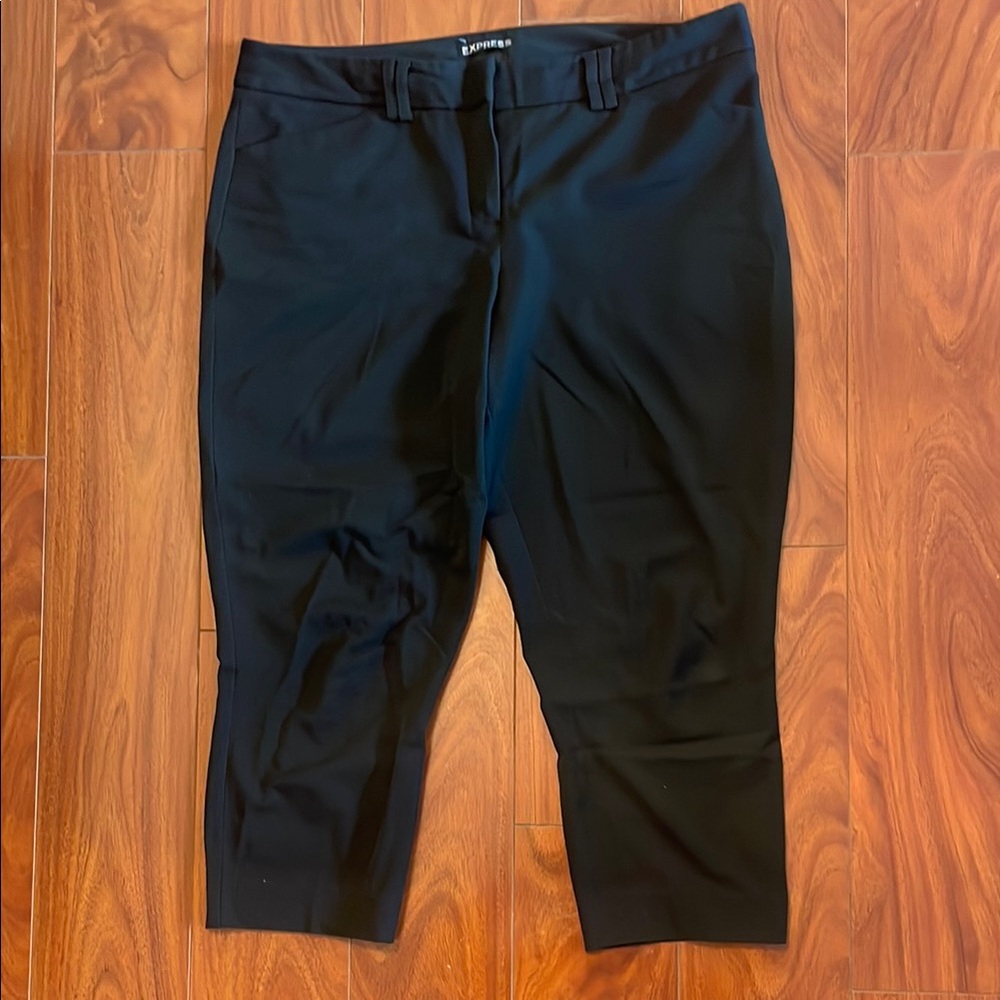 Black Editor Cropped Express Pants - image 1